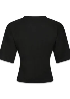 Asha Boxy Tee>Neo Noir Hot