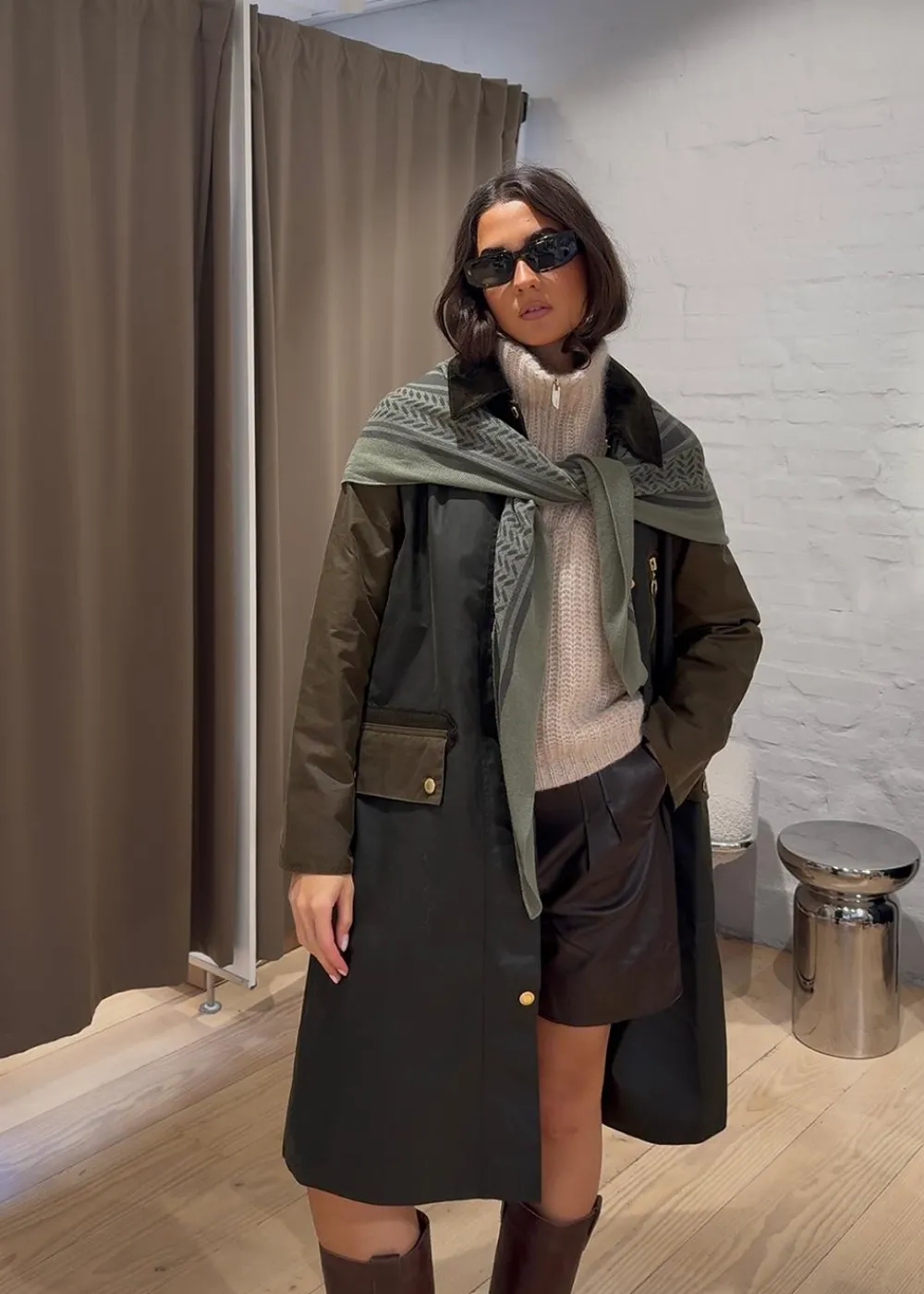 Evette Wax Jacket>Barbour