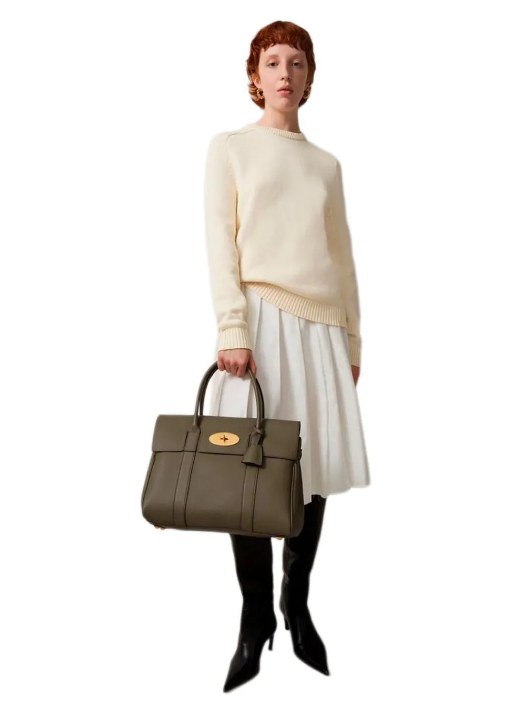 Bayswater small classic grain>Mulberry Hot