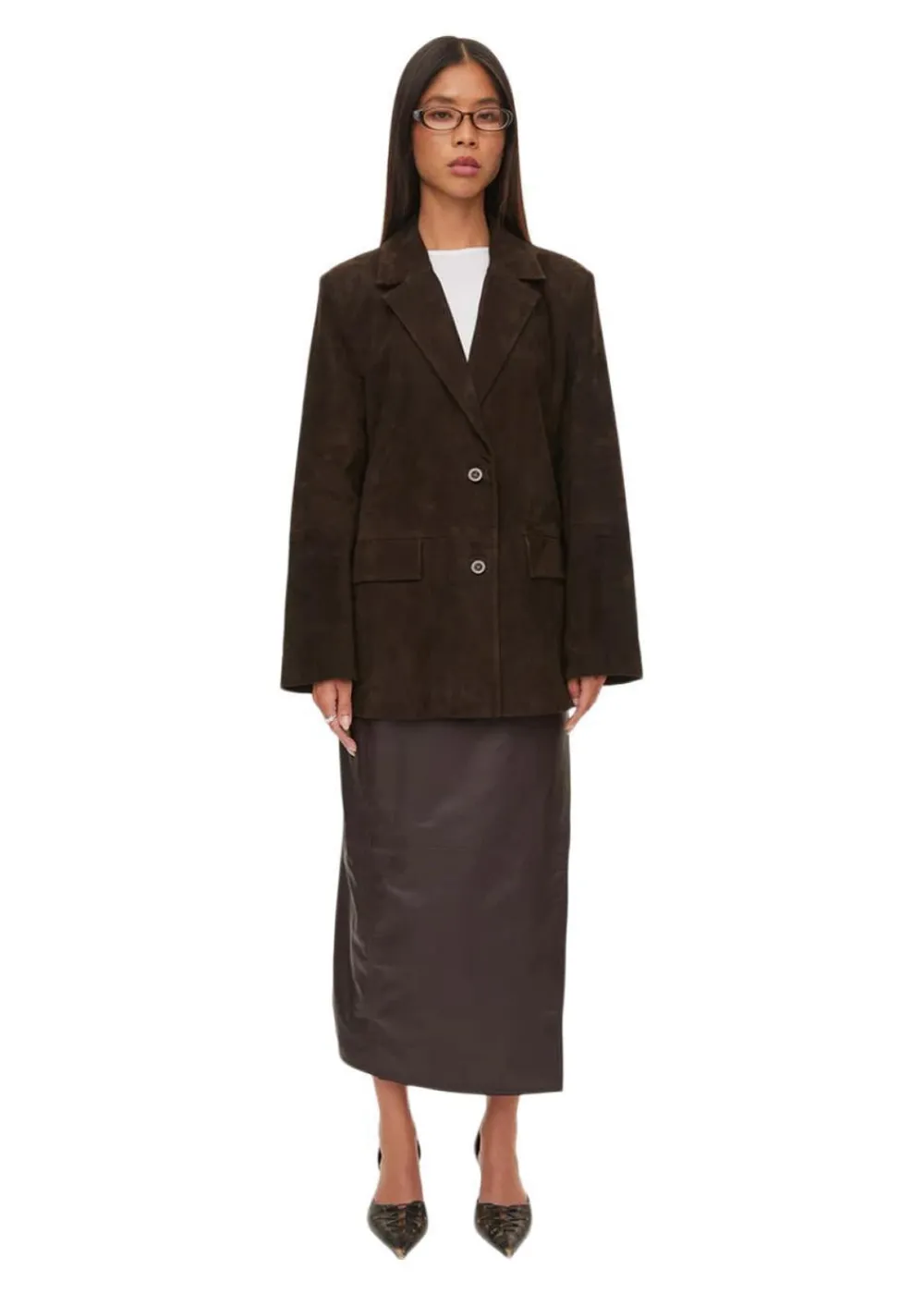 Bella Suede Blazer>Oval Square Sale