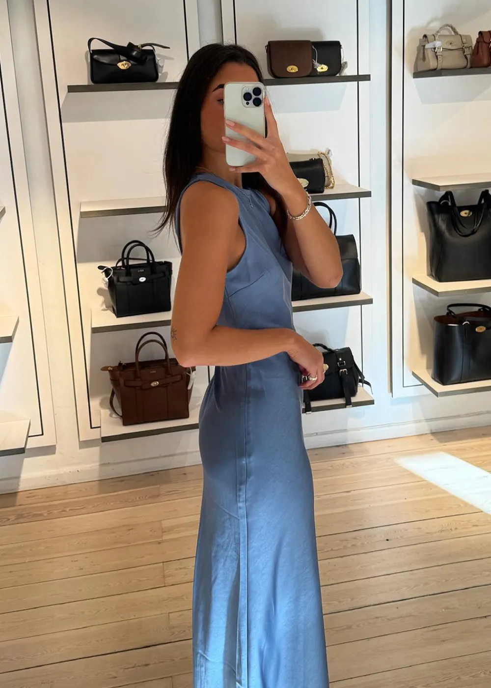 Celinie Heavy Sateen Dress>Neo Noir New