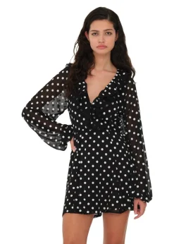 Chiffon Ruffle Mini Dress><noscript><img width=