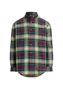 Custom Fit Plaid Performance Shirt>Ralph Lauren Outlet