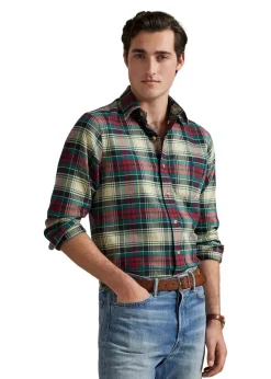 Custom Fit Plaid Performance Shirt>Ralph Lauren Outlet