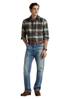 Custom Fit Plaid Performance Shirt></noscript>Ralph Lauren Outlet