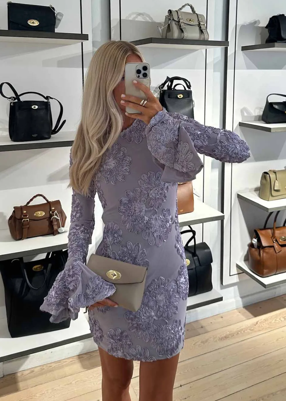 3D MESH MINI DRESS>Rotate Best