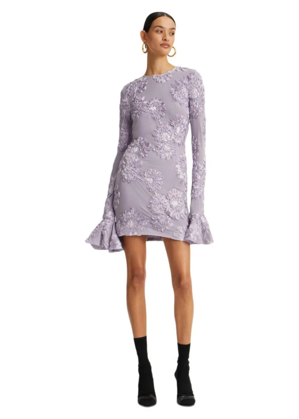 3D MESH MINI DRESS>Rotate Best