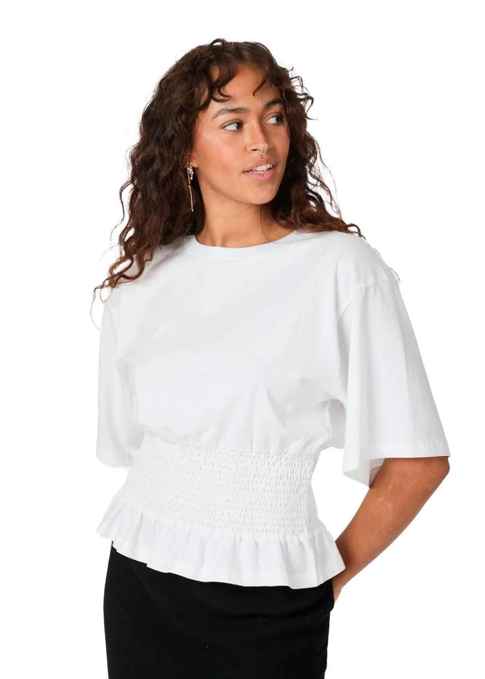 Dray Boxy Smock Tee>Neo Noir Clearance