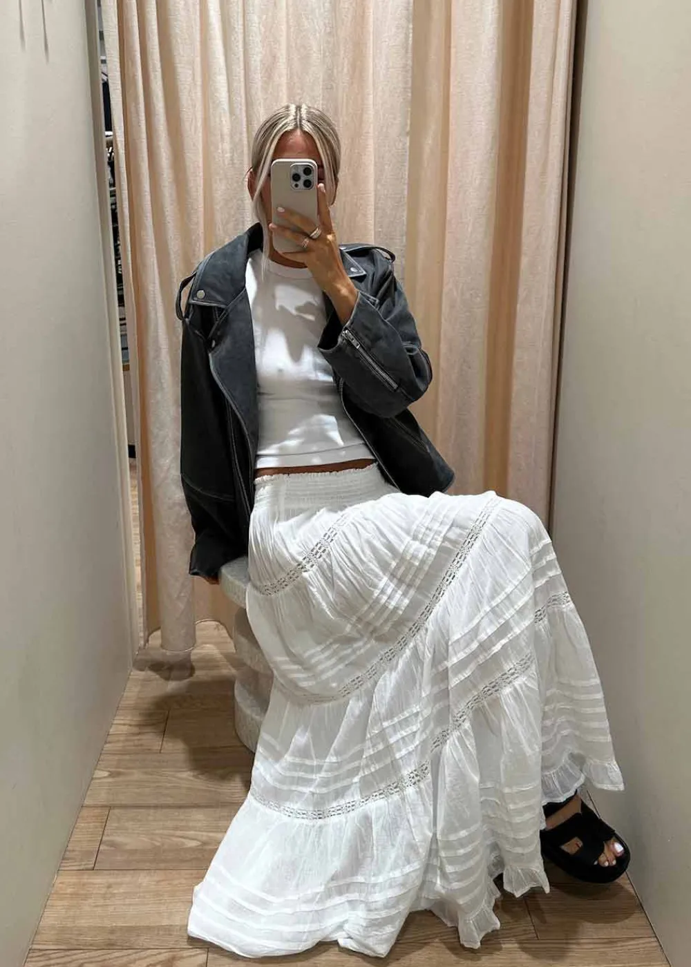 Felicia S Voile Skirt>Neo Noir Sale