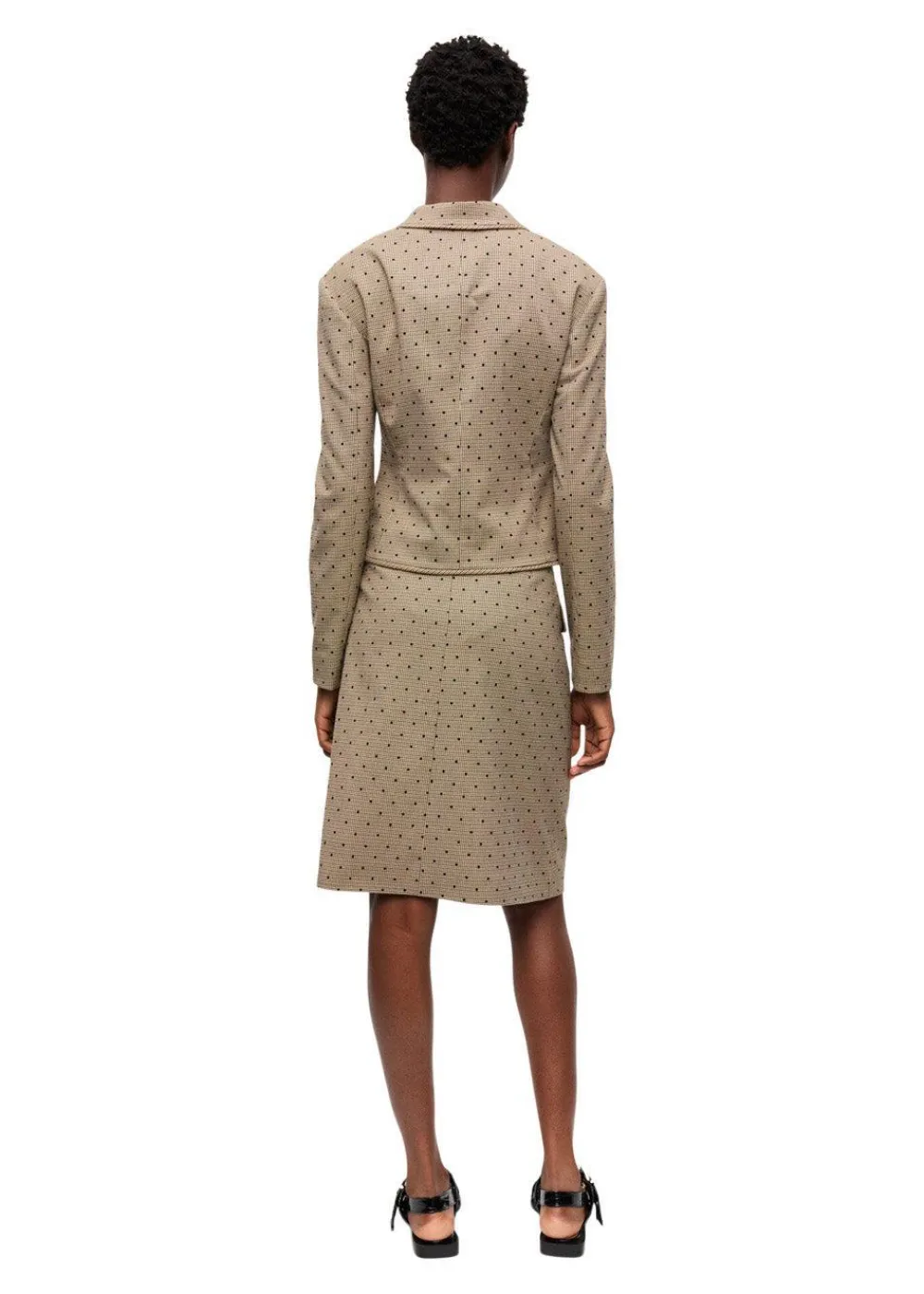 Flock Check Suiting Blazer>Ganni Best