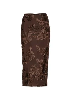 FLOWER MESH PENCIL SKIRT>Rotate