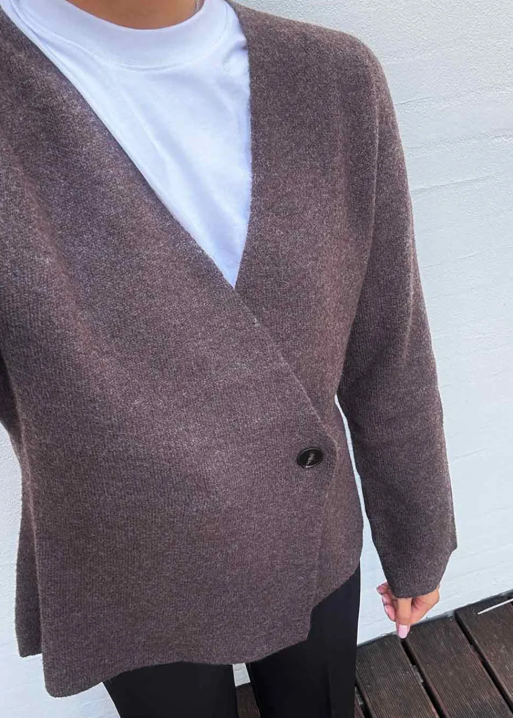 Marie Louise Knit Cardigan>Neo Noir Hot