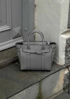 Mini Zipped Bayswater Micro Classic Grai>Mulberry Best