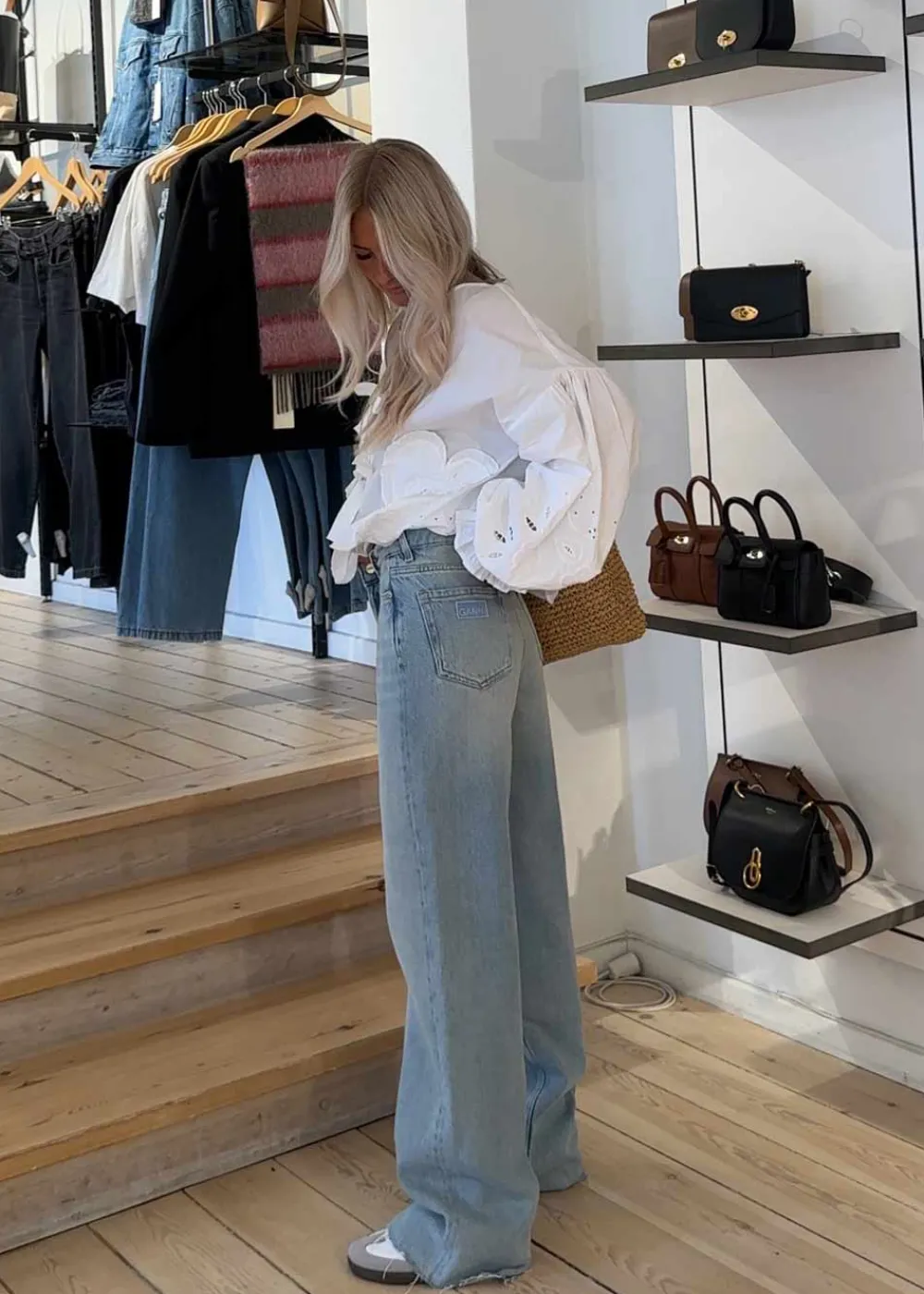 Overdyed Heavy Denim Izey>Ganni Sale