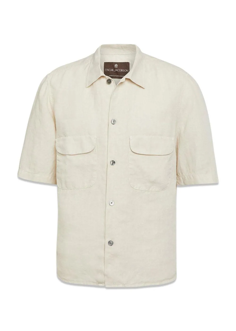 Reg Fit Short Sleeve City Shirt>Oscar Jacobson Outlet