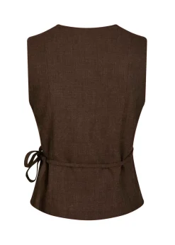 Samara Melange Waistcoat>Neo Noir Sale