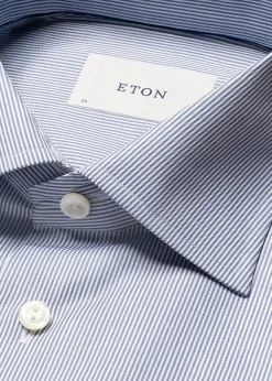 Slim Fine Striped Signature Twill Shirt>Eton Best