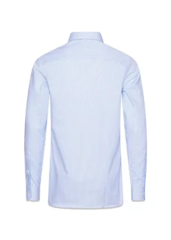 Slim Fit Cut Away Non Iron Banker Stripe>Oscar Jacobson