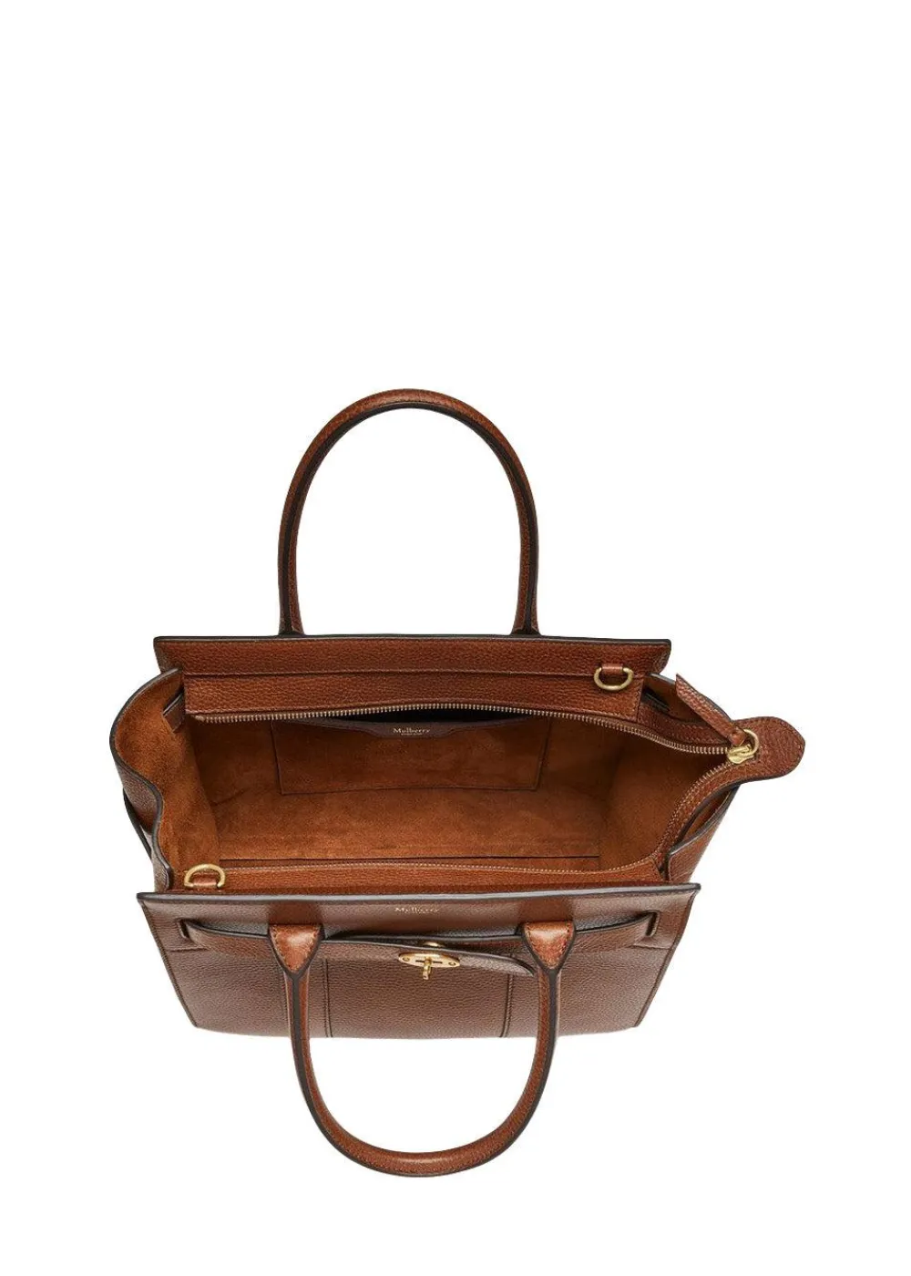 Small Zipped Bayswater Two Tone SCG>Mulberry Best