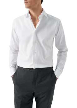Solid Textured Twill Shirt>Eton Discount