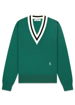 SRC Minimalist V-Neck Sweater>Sporty & Rich Sale