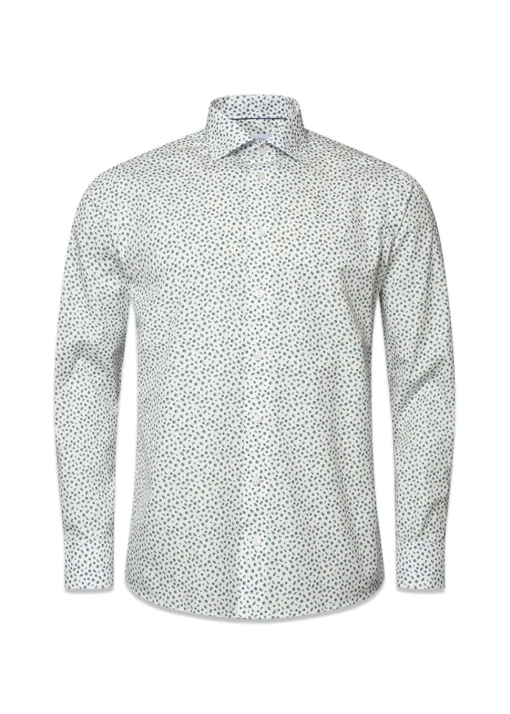 Umbrella Print Poplin Slim Shirt>Eton Sale