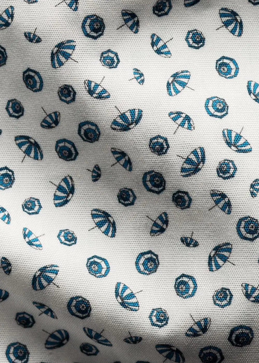 Umbrella Print Poplin Slim Shirt>Eton Sale