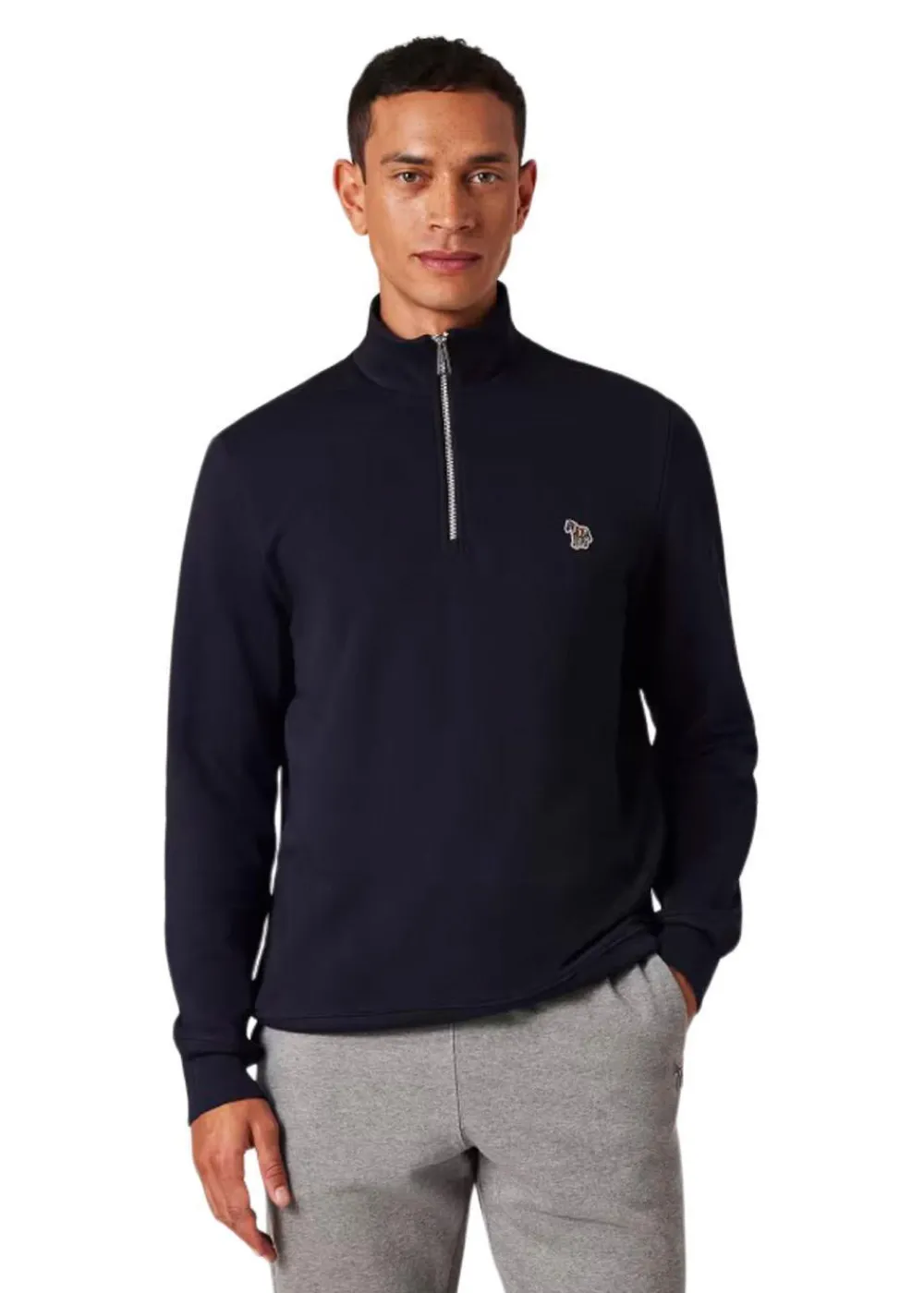 Zebra Logo Zip-Neck Sweatshirt>Paul Smith - PS Hot
