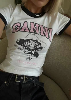 Basic Jersey Witch Small T-shirt>Ganni Online