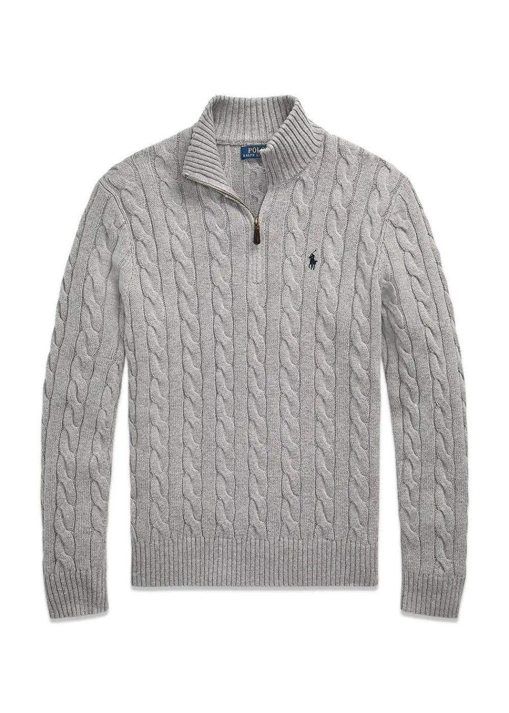 Cable Knit Cotton Quater Zip Sweater>Ralph Lauren Best