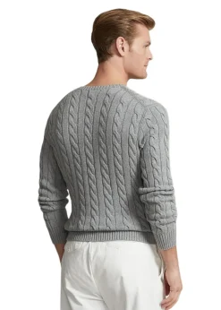 Cable Knit Cotton Sweat><noscript><img width=