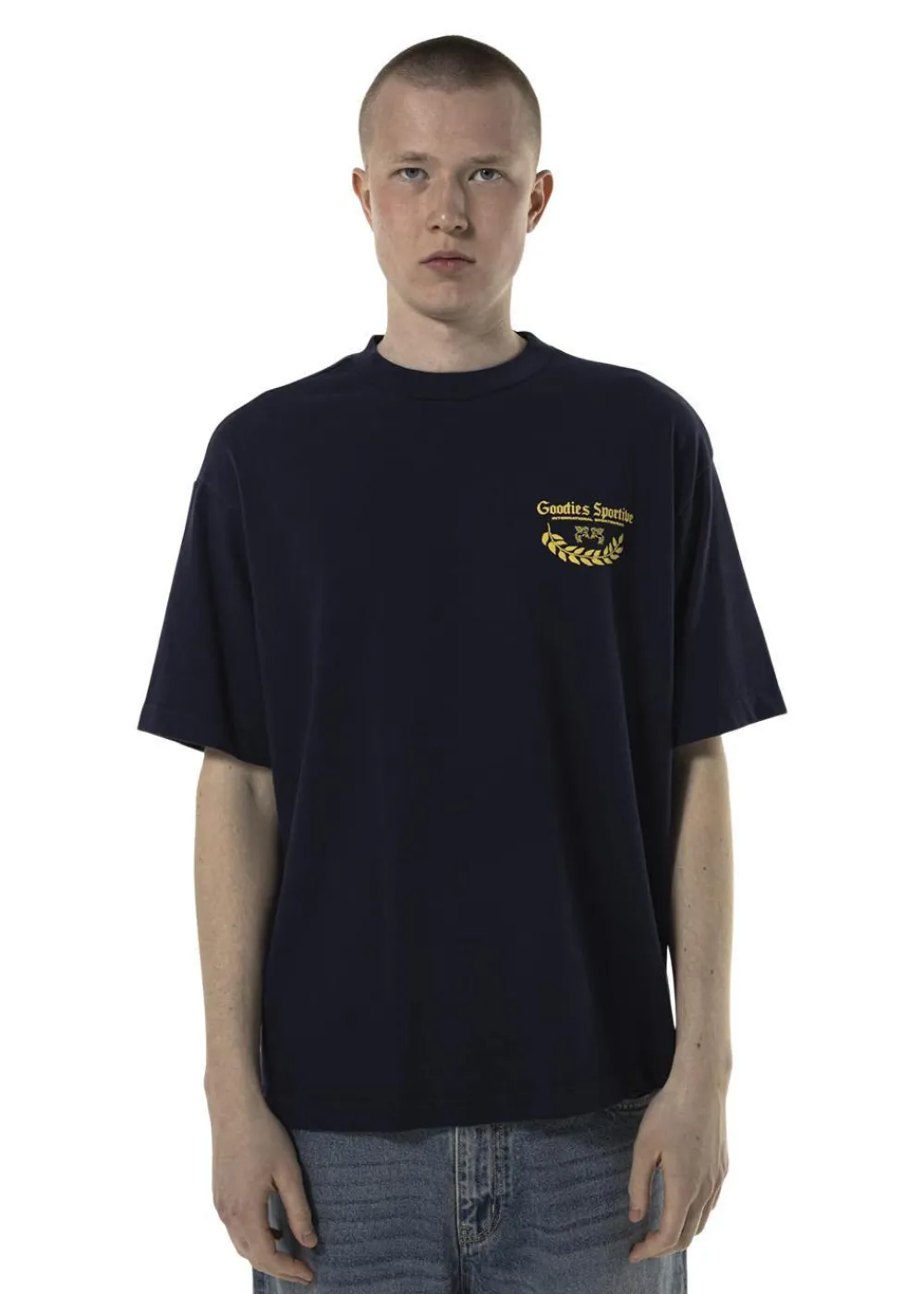CAESAR NAVY TEE>Goodies Sportive Clearance
