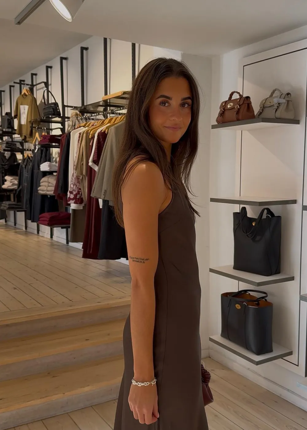 Celinie Heavy Sateen Dress>Neo Noir