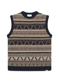 CONE JACQUARD VEST>Forét Best