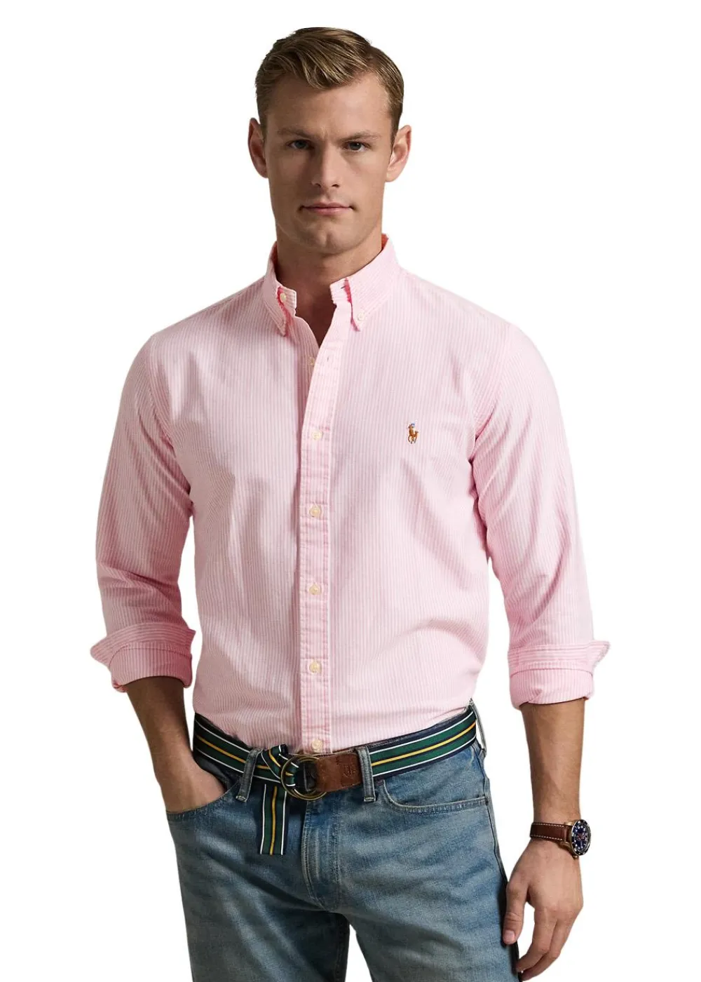 Custom Fit Striped Oxford Shirt>Ralph Lauren Sale
