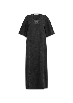 Denim Raw Hem Dress Black>HAUTE L’AMITIÉ