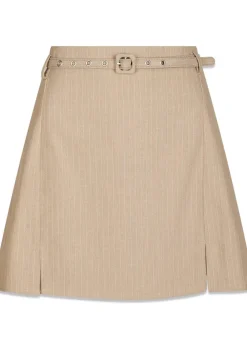Donte Melange Pinstripe Skirt>Neo Noir Hot