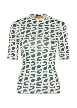 ELASTIC SHORT SLEEVE T-SHIRT>Stine Goya Discount