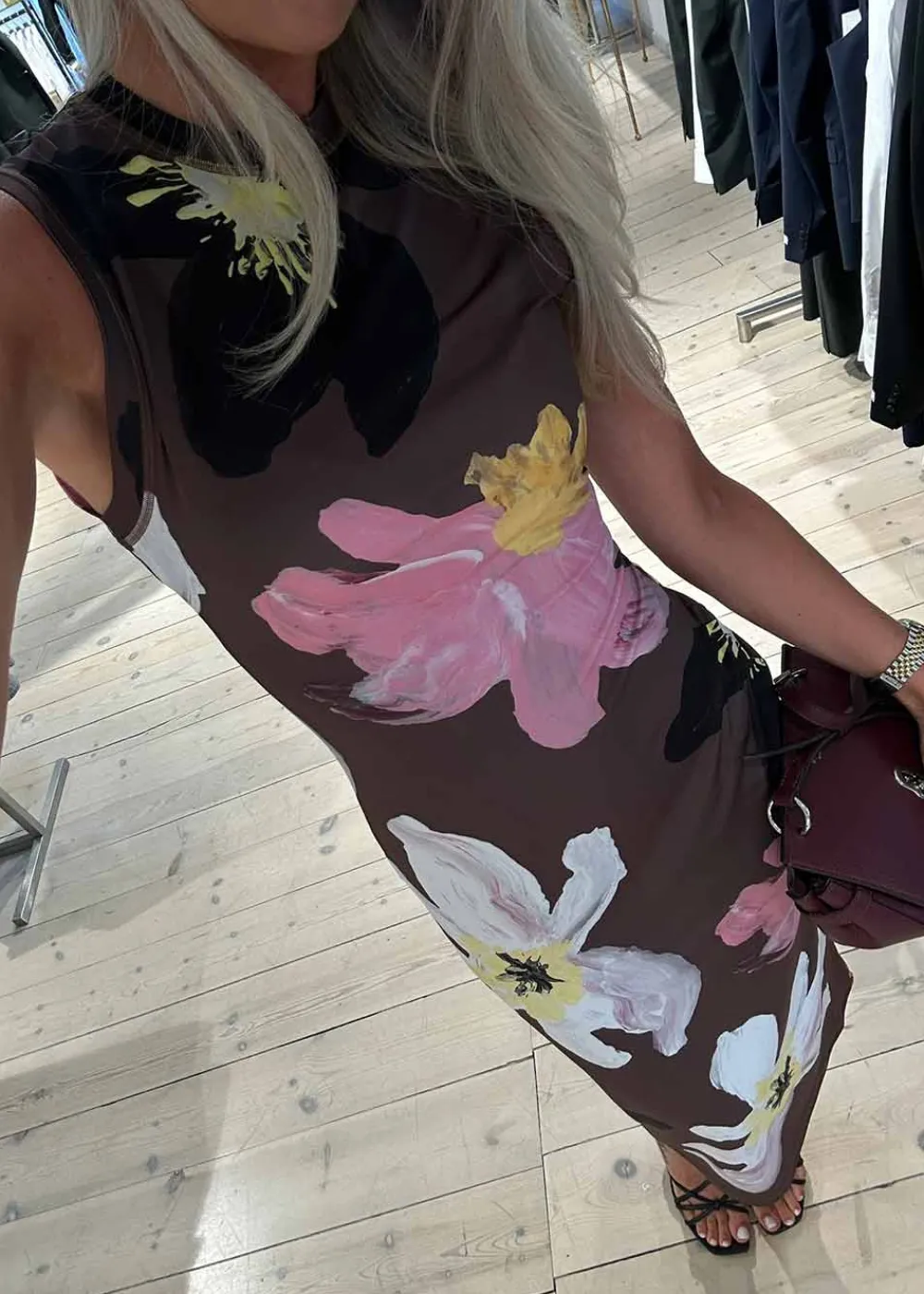 ELASTIC TANK CREWNECK DRESS>Stine Goya Hot