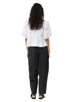 Elasticated Curve Pants></noscript>Ganni Online