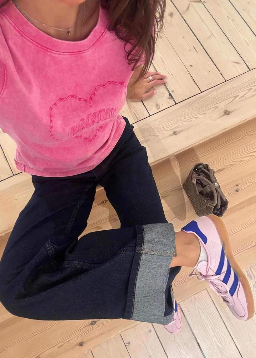 Heavy Cotton Heart T-shirt>Ganni Online