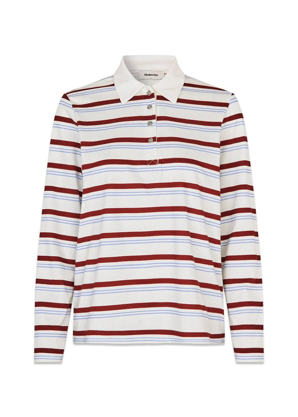 Hellenmd LS stripe polo>Modström Discount