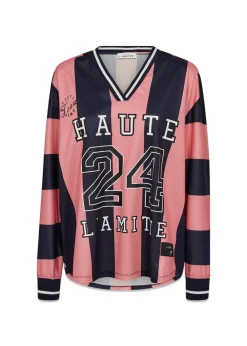 HL24 Stripe Football Blouse>HAUTE L’AMITIÉ Online