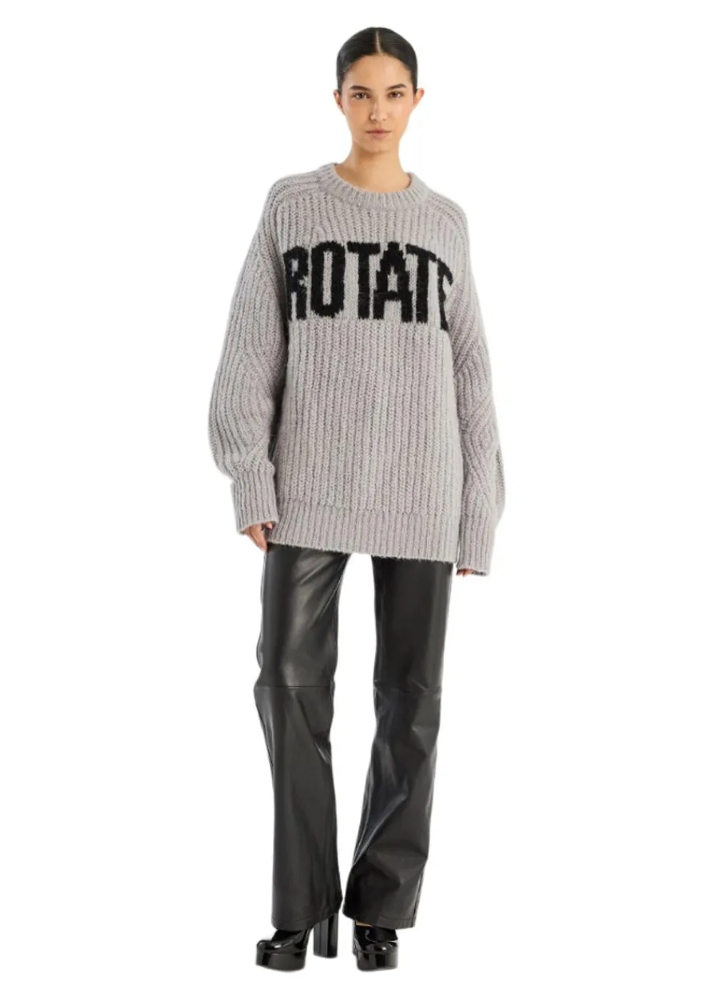 KNITTED LOGO SWEATER>Rotate Online