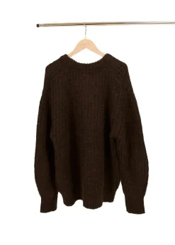 KNITTED LOGO SWEATER><noscript><img width=