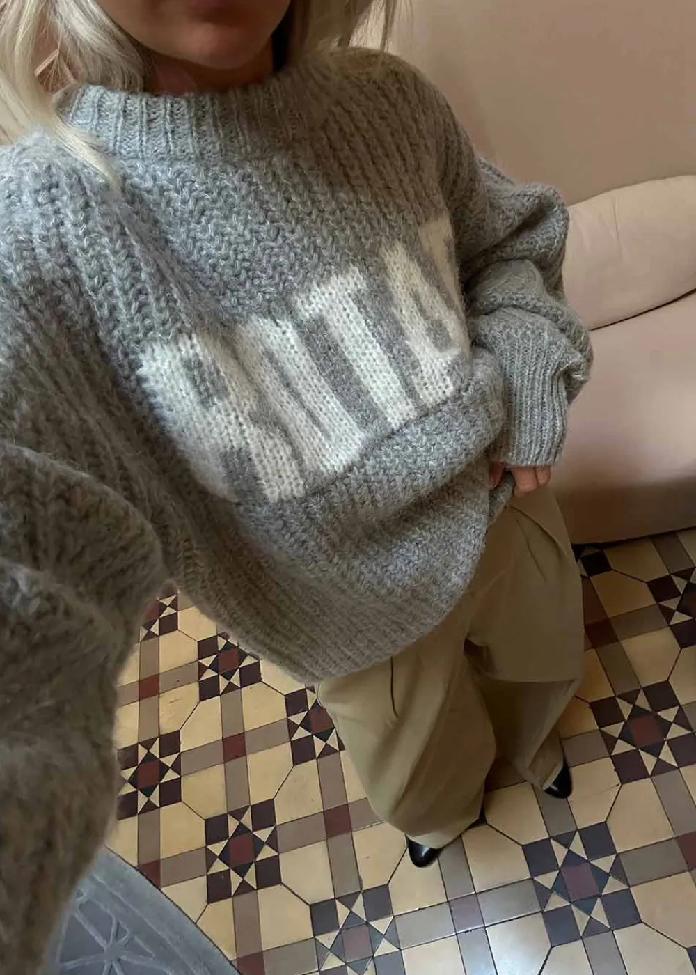 Knitted Logo Sweater>Rotate Clearance