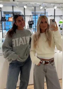 Knitted Logo Sweater><noscript><img width=