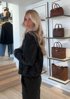 Lazer Denim Bomber Jacket><noscript><img width=