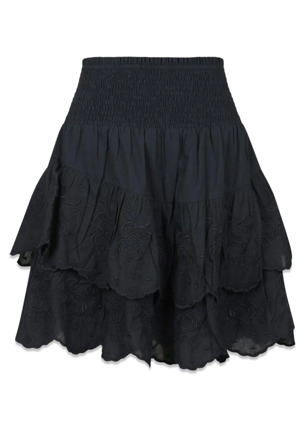 Line Emb Skirt>Neo Noir New