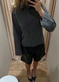 Nika Bermuda PU Shorts><noscript><img width=